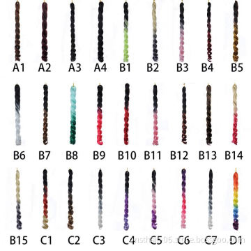 MYZYR Deep Wave Crochet Braids Hair Extensions Synthetic Ombre Braiding Hair Colored High Temperature Brown Blonde Blue
